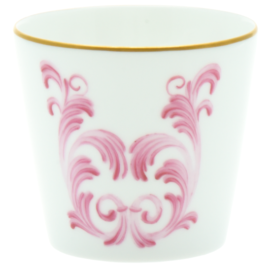 verre ornements rose