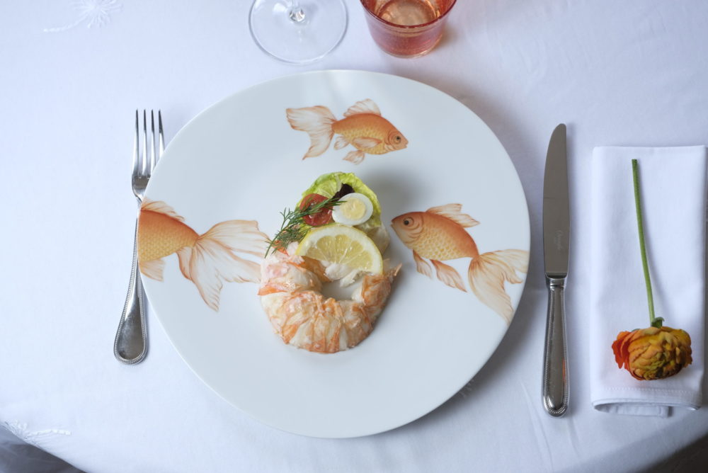 Assiette à dîner collection Poisson japonais modèle Galet - Barbeau &  Barbotine