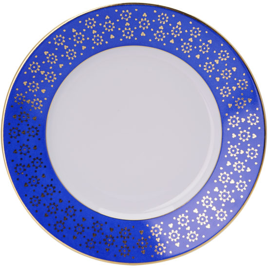 Assiette-à-diner-collection-Bleu Roi