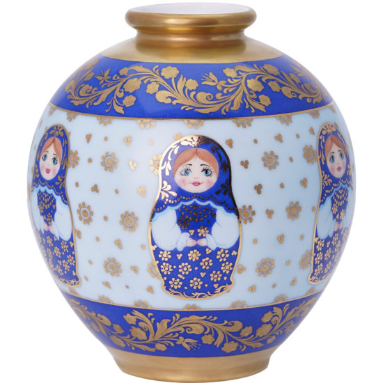 Vase Matriochka Bleu collection MyRussie